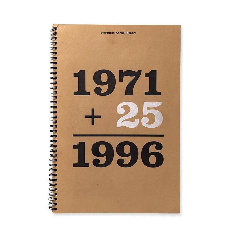 Starbucks Annual Report 1971+25=1996<br>スターバックス  年次報告書